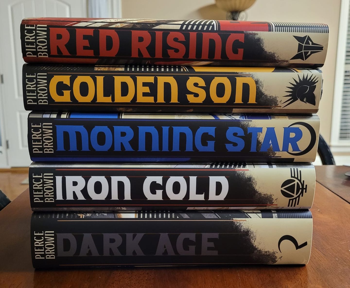 Customer photo review of Red Rising Dust Jackets