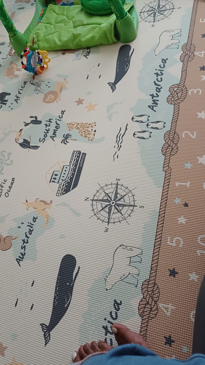 Customer photo review of ABC Africa/ World Map Play Mat