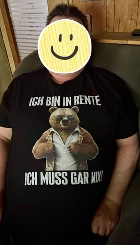 Customer photo review of RENTE BÄR Vorderdruck T-Shirt