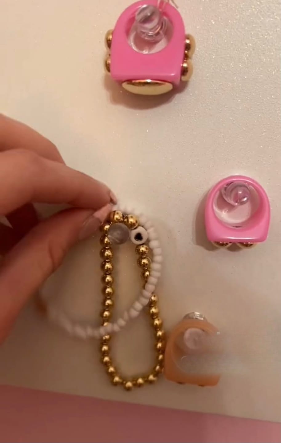 Customer photo review of Wall Jewelry Organizer Large Board For Tweens, Teens, & Young Adult Girls