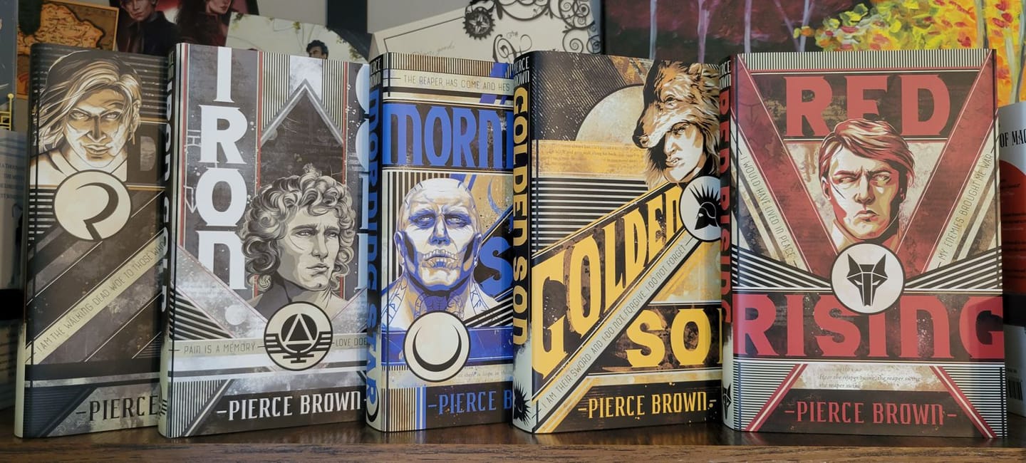 Customer photo review of Red Rising Dust Jackets