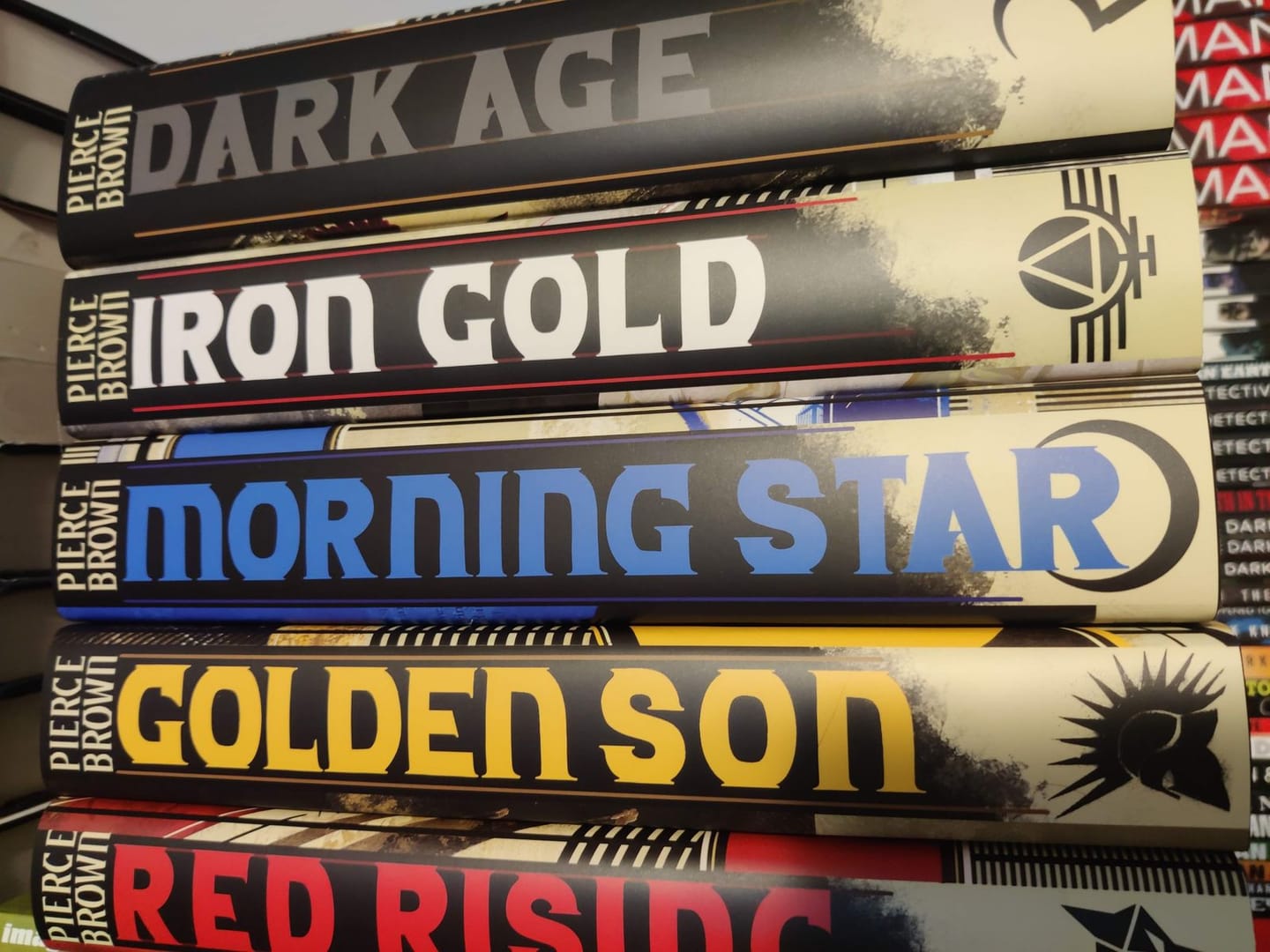 Customer photo review of Red Rising Dust Jackets