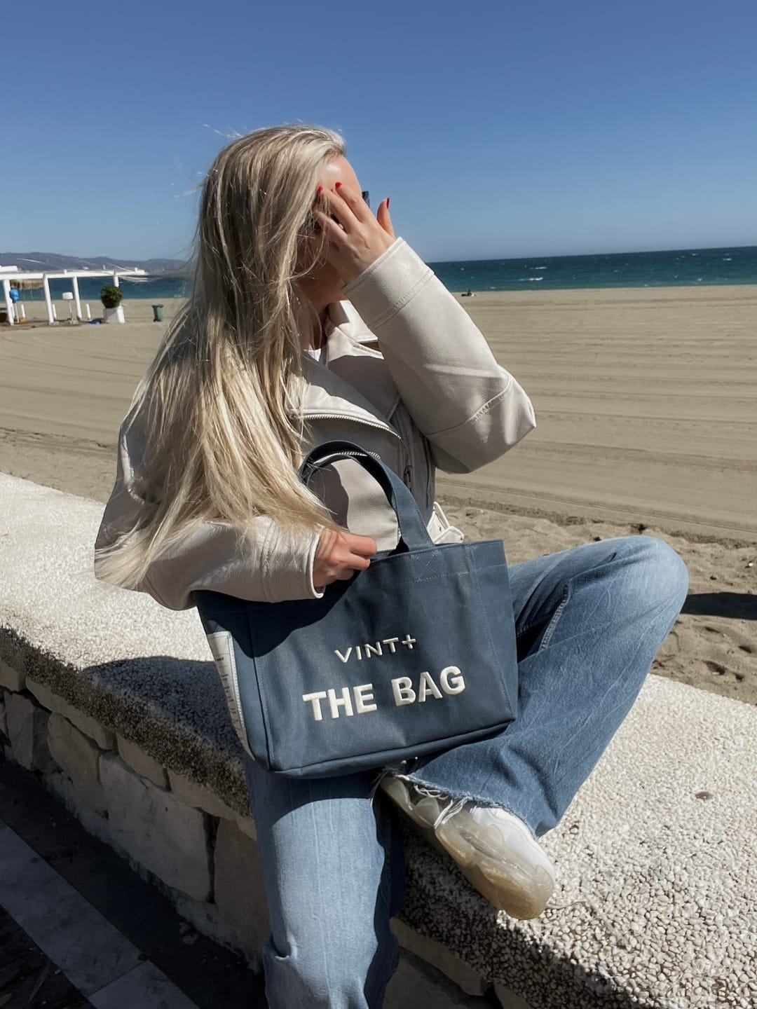 Customer photo review of CANVAS BAG - SMALL - DENIM BLAU