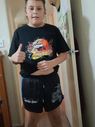 Customer photo review of Buggy Rig Footy Shorts - WITH POCKETS