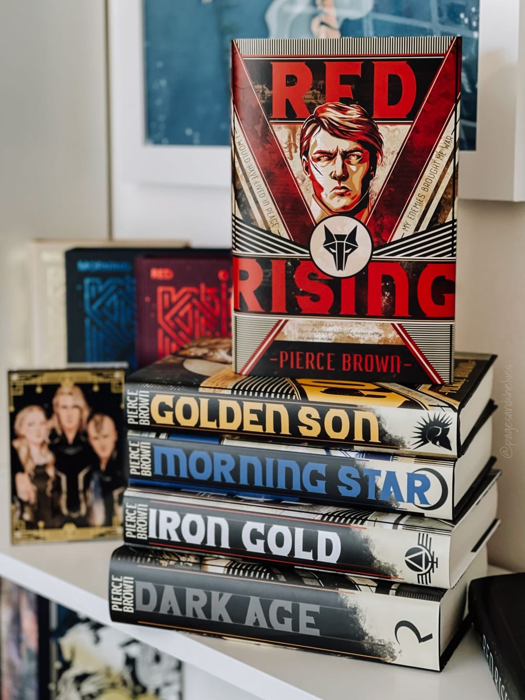 Customer photo review of Red Rising Dust Jackets