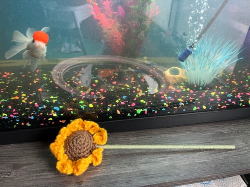 Customer photo review of Crochet Sunflower Flower