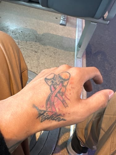 Customer photo review of Signature Tattoo Numbing Cream 1 TUBE