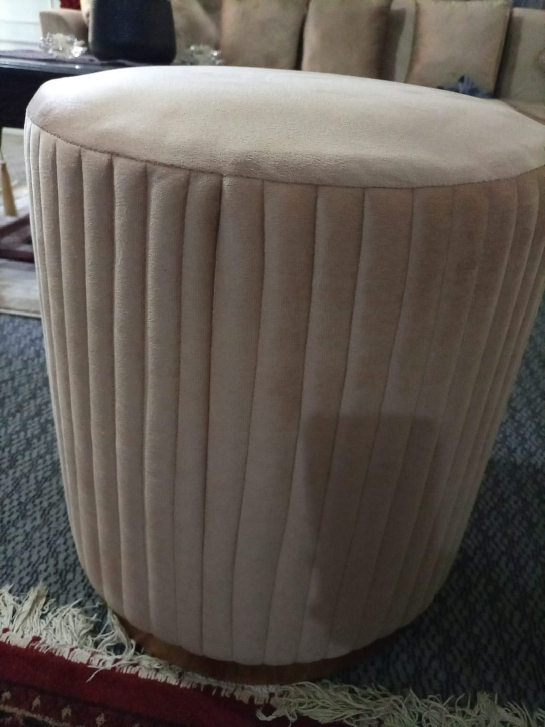 Customer photo review of Large Pouffe Stool With Steel Frame -1055