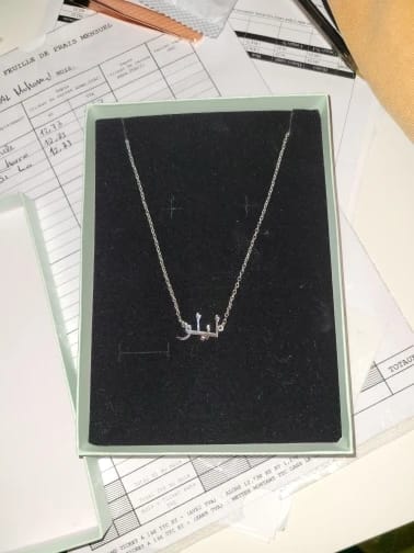 Customer photo review of Collier prénom Arabe Personnalisé