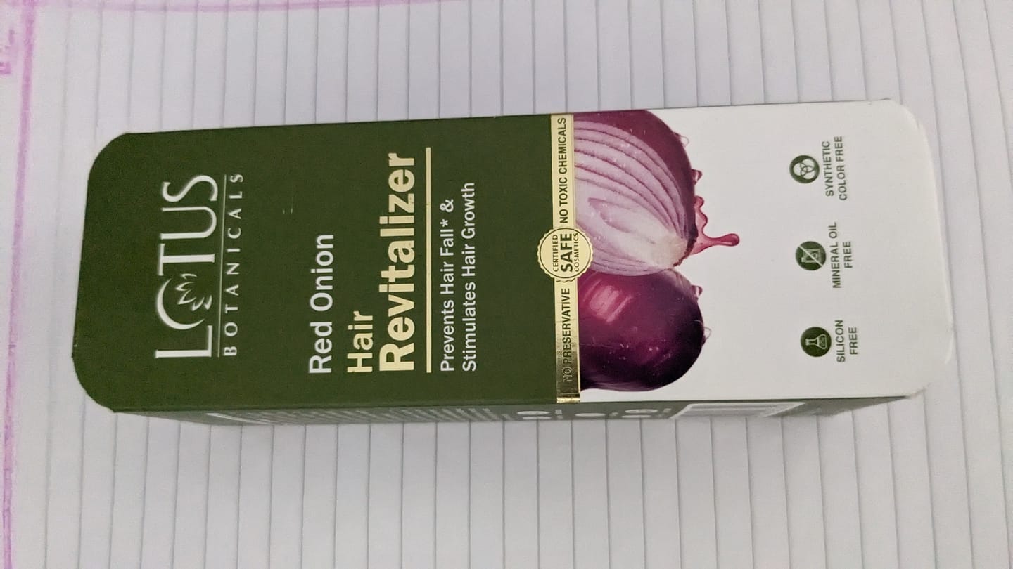 Customer photo review of Red Onion Hair Revitalizer
