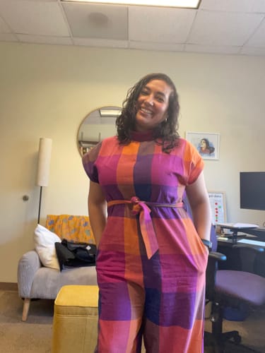 Customer photo review of Comfy Jumper | Aurora Chex