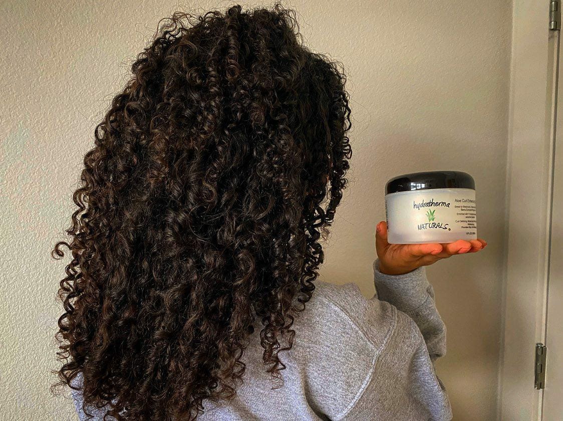Customer photo review of Aloe Curl Enhancing Twisting Cream