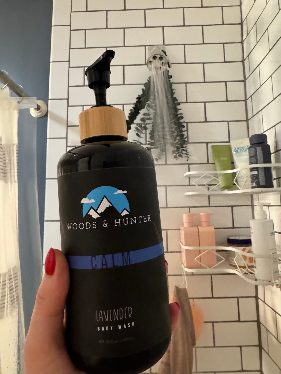 Customer photo review of "Calm" Lavender Body Wash