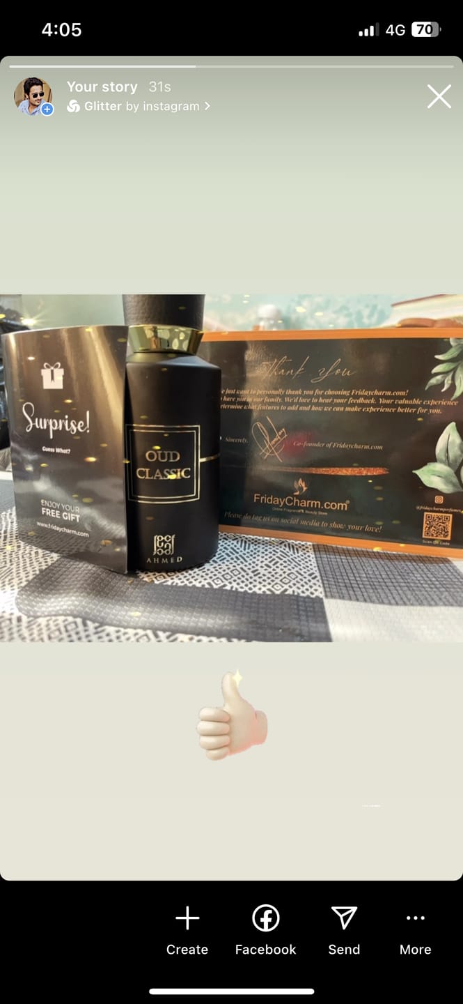 Customer photo review of Ahmed Al Maghribi Oud Classic Eau De Parfum For Unisex