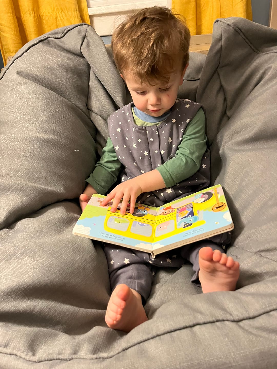 Customer photo review of 4 Season® Baby Sleep Bag with Feet, Merino Wool & Organic Cotton, Star Gray