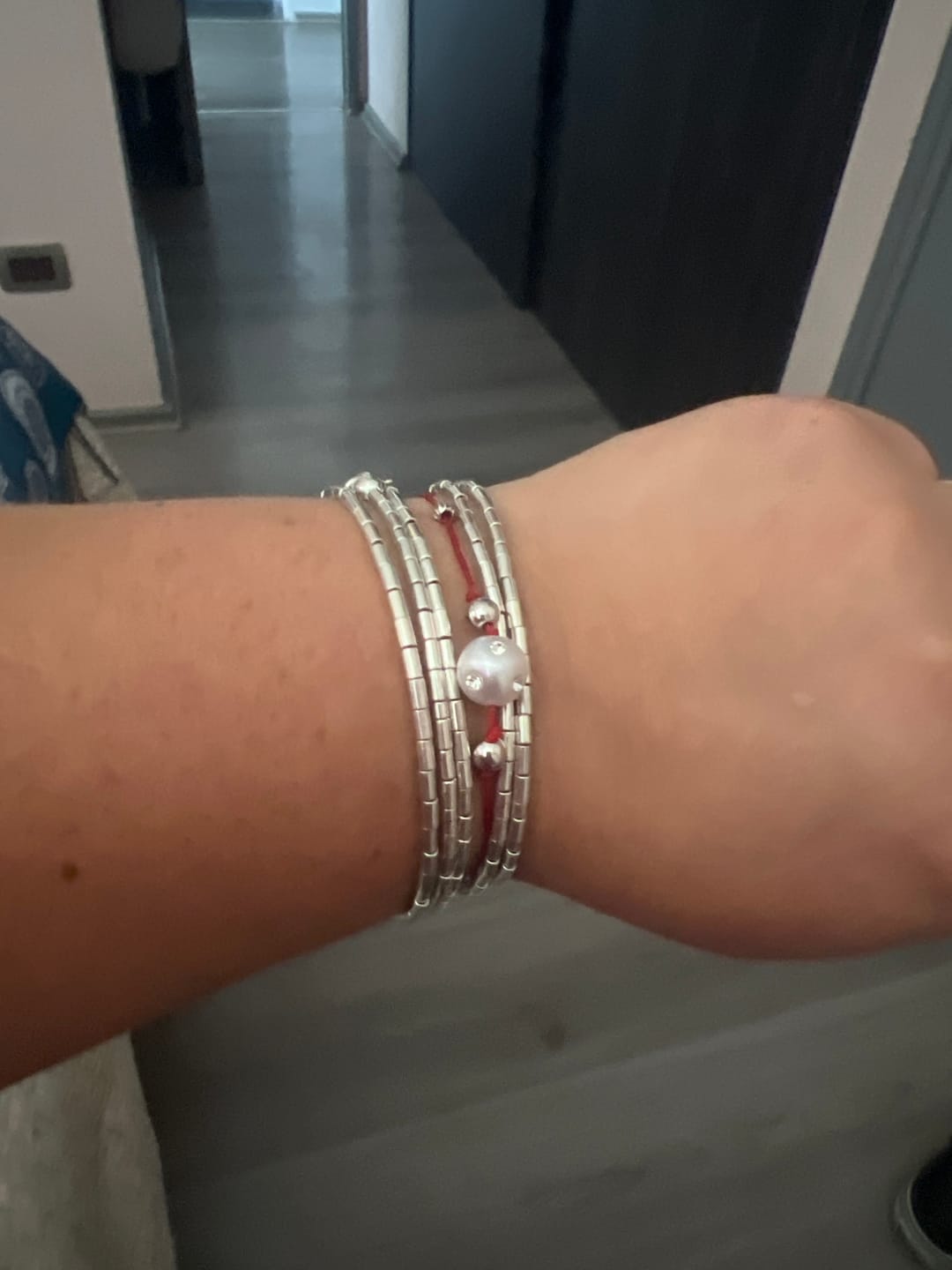 Customer photo review of Pulsera o collar Mostacilla Retro Largo