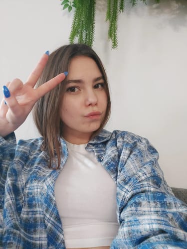 Customer photo review of INFLATION Brushed Check Oversized Shirts Unisex