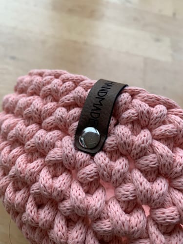 Customer photo review of Label-Set "Handmade" - Braun - CS0016 - für Häkelkörbe etc.