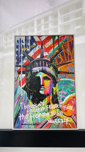 Customer photo review of Statue Of Liberty Canvas Wall Art