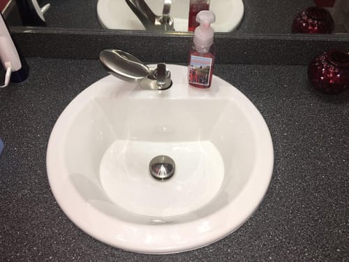 Customer photo review of Bergen - Single Lever Modern Bathroom Faucet
