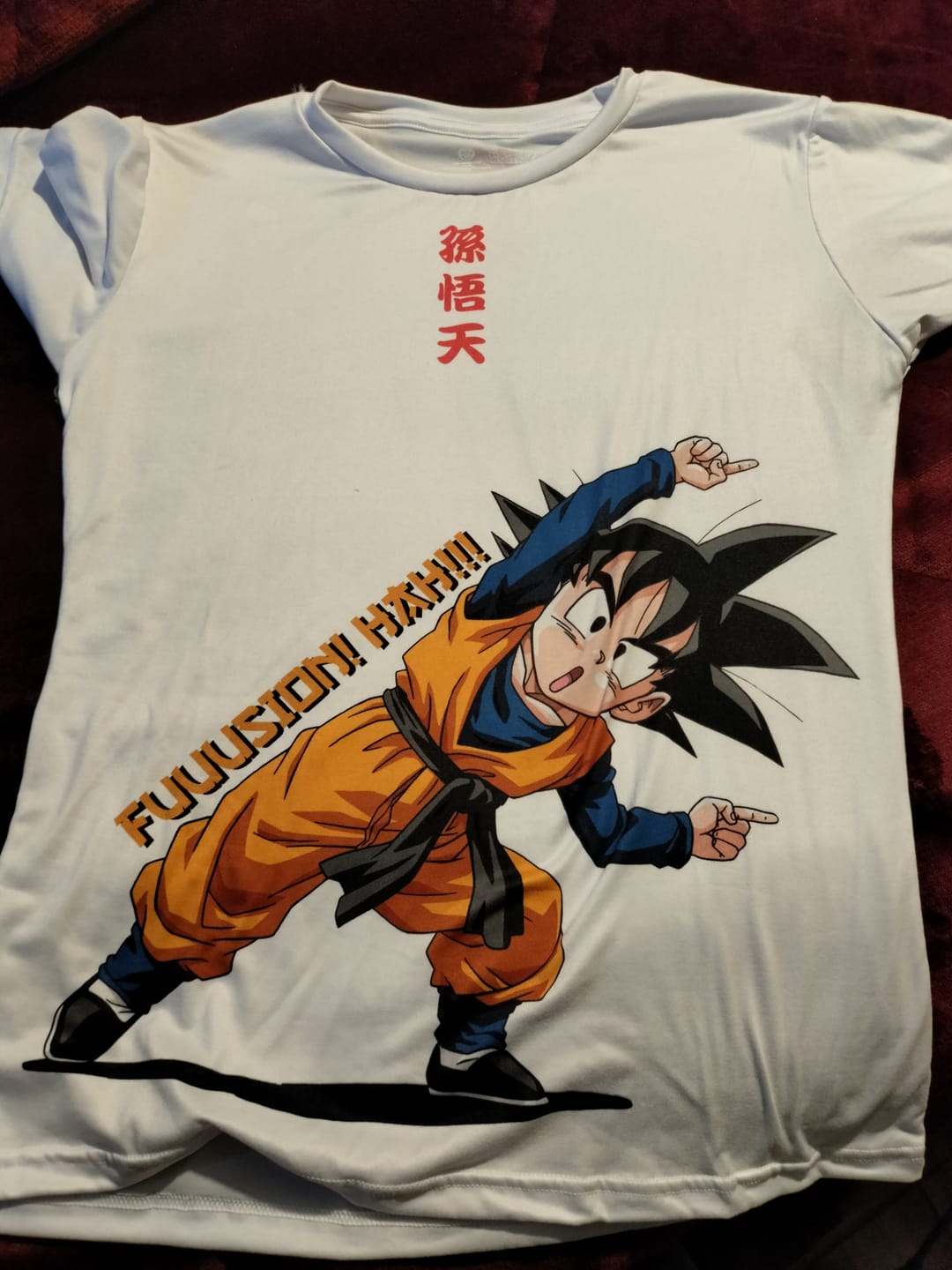 Customer photo review of Playera Pijama Dragon Ball Z Fusión Goten