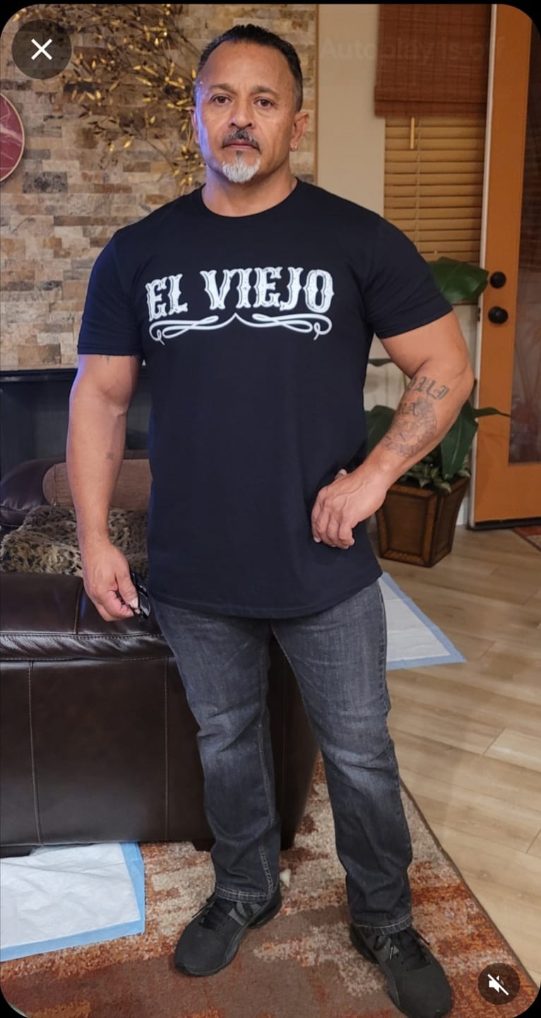 Customer photo review of The Original El Viejo Old School Tee