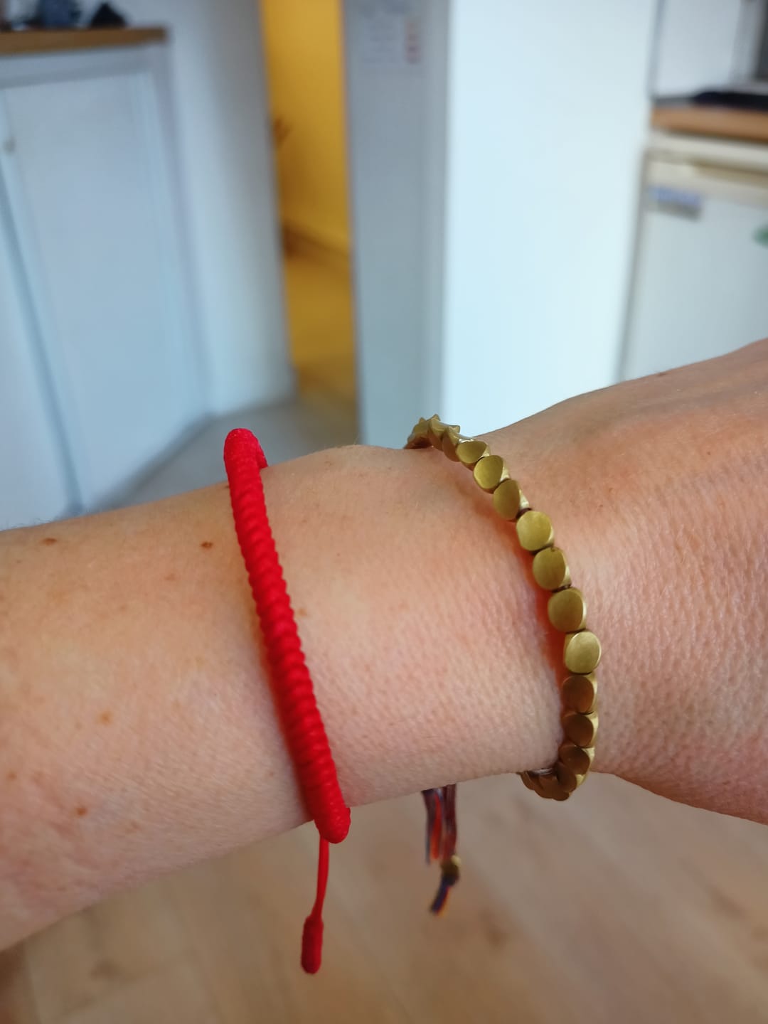 Customer photo review of Trio de Bracelets Tibétains "Porte-Bonheur"
