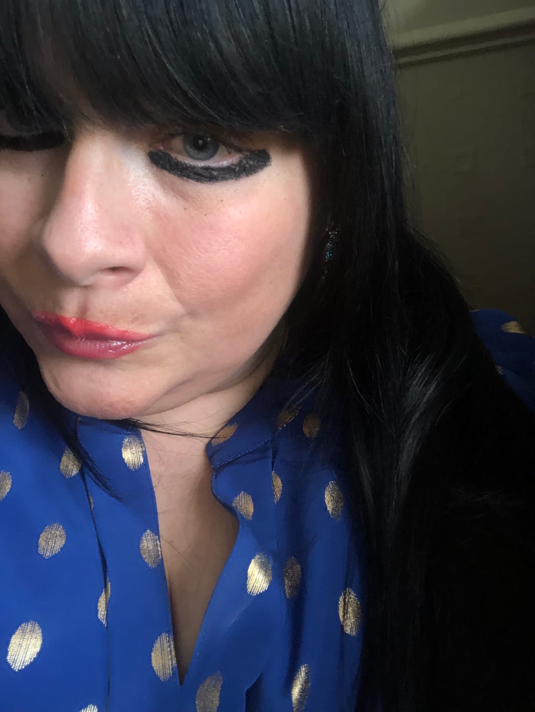 Customer photo review of Stranded Long Straight Clip-in Ponytail
