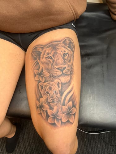 Customer photo review of TattooNumbx Numbing Cream