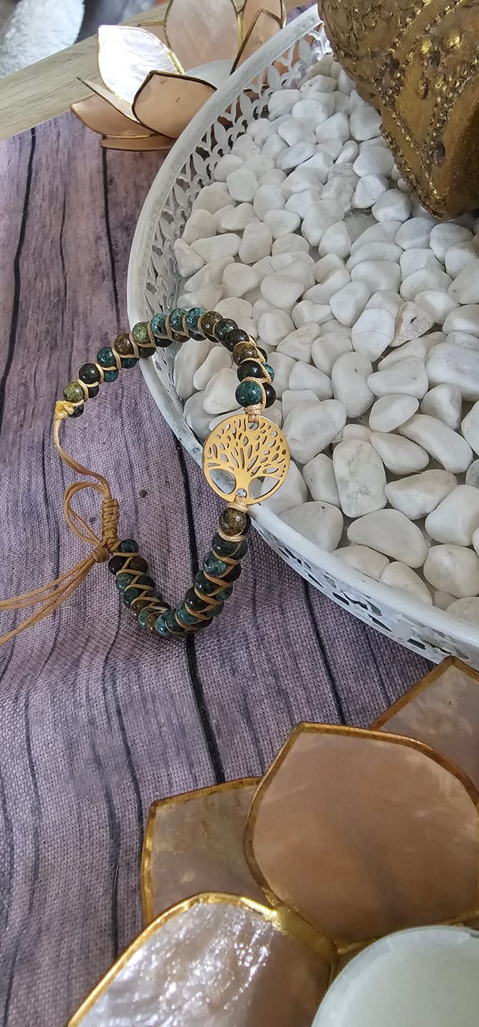 Customer photo review of LEBENSBAUM Armband aus Afrikanischen Jaspissteinen