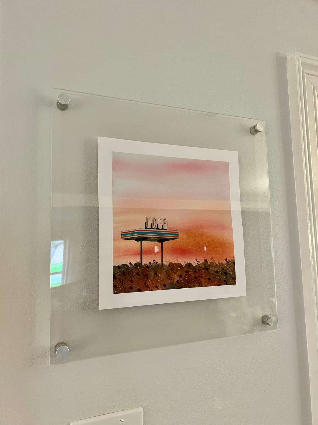 Customer photo review of Acrylic Floating Frame