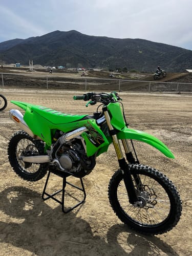 Customer photo review of Custom Seat Cover: 19-'24 KX450