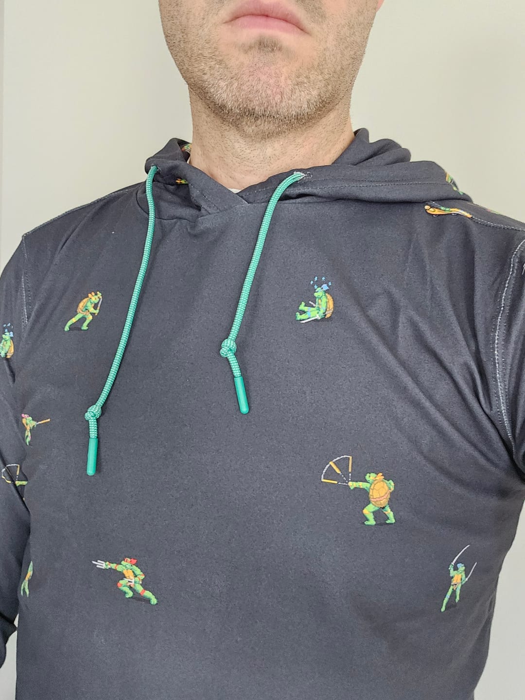 Customer photo review of Teenage Mutant Ninja Turtles "Choose Your Turtle (At Night)" – Performance Hoodie