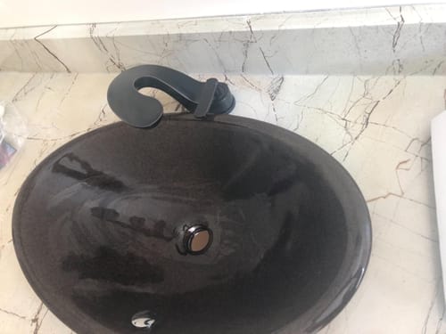 Customer photo review of Bergen - Single Lever Modern Bathroom Faucet