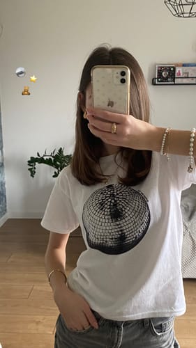 Customer photo review of 'Studio 54' baby tee