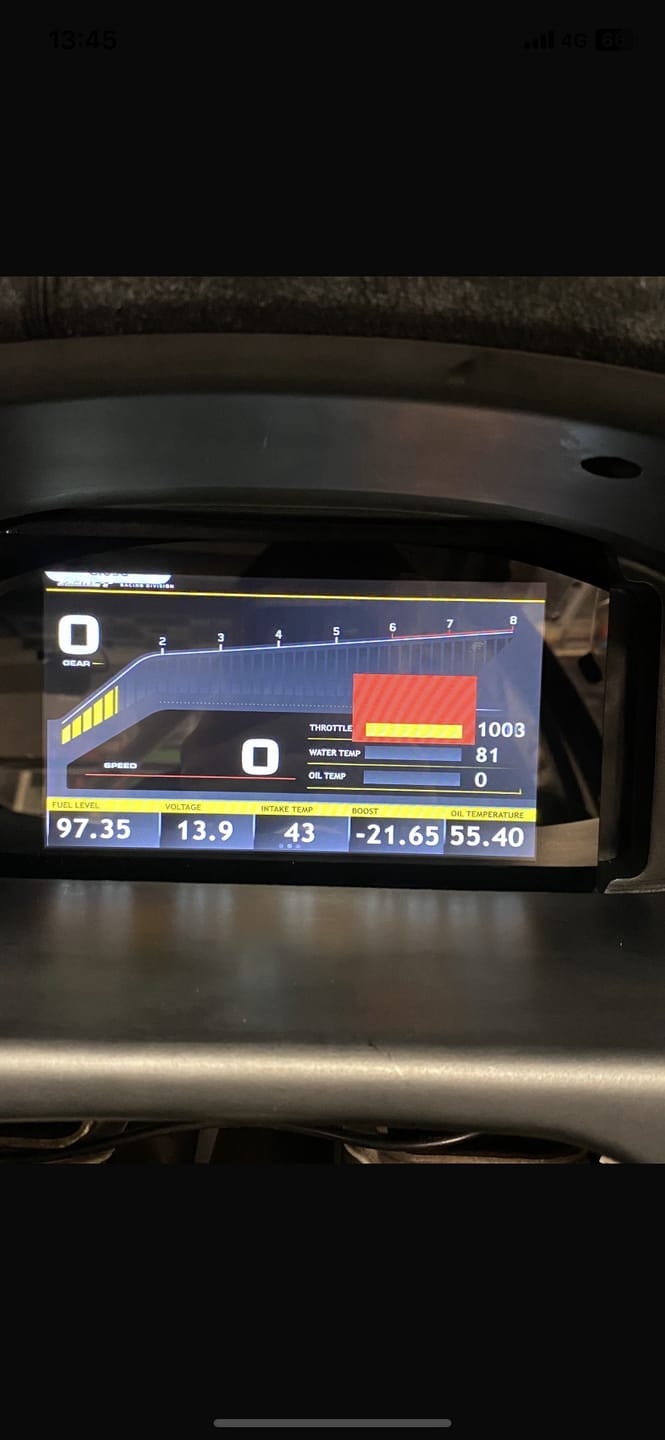 Customer photo review of Powertune Digital STANDALONE V5 Dash Bundle