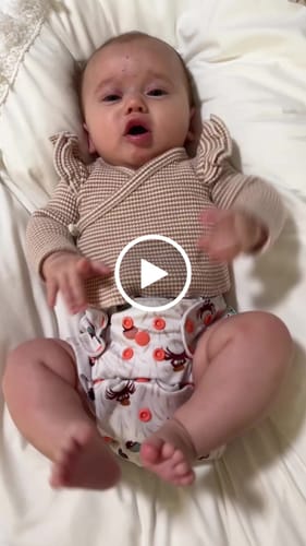 Customer video review of Patterned Pocket Cloth Diaper with Athletic Wicking Jersey
