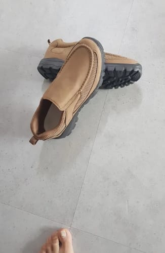 Customer photo review of 2024 New Men's Casual Non-Slip Orthopedic Slip-On Walking Shoes