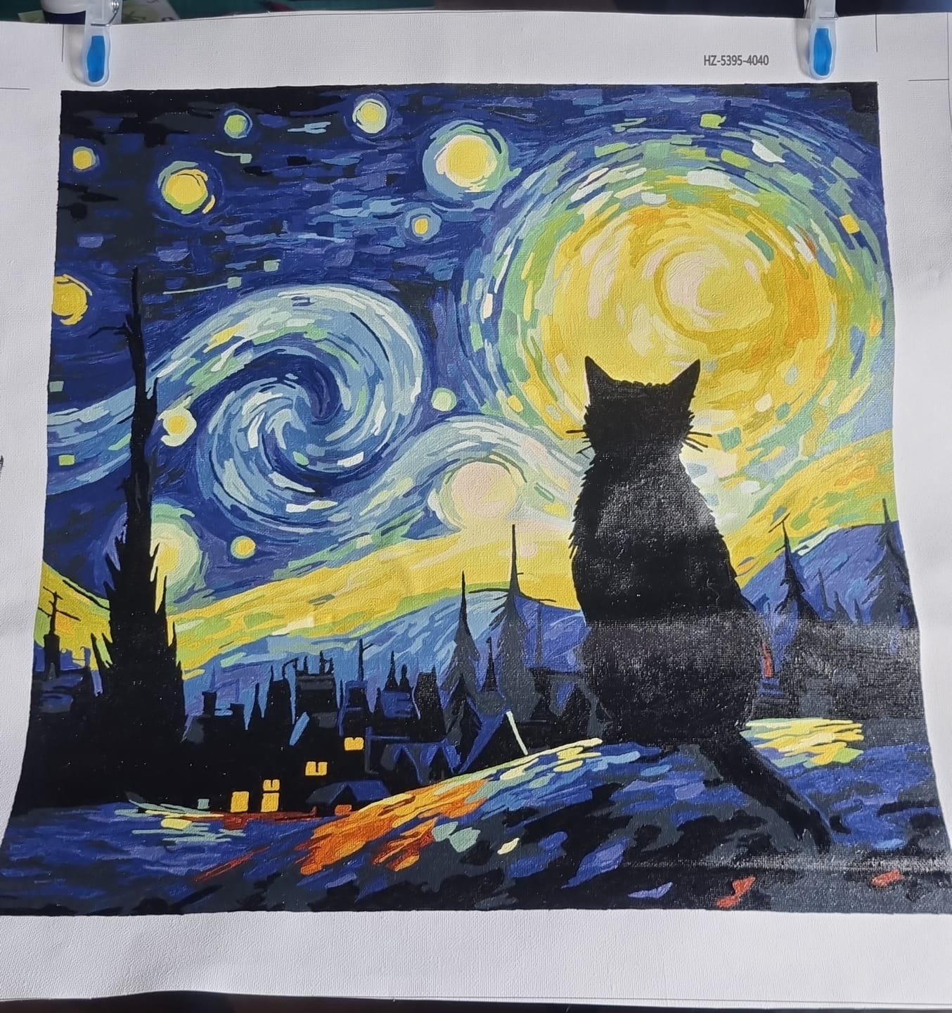 Customer photo review of Malen nach Zahlen Überraschungsbild