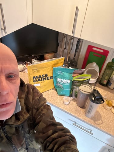 Customer photo review of Collagen + Peptide Protein Powder