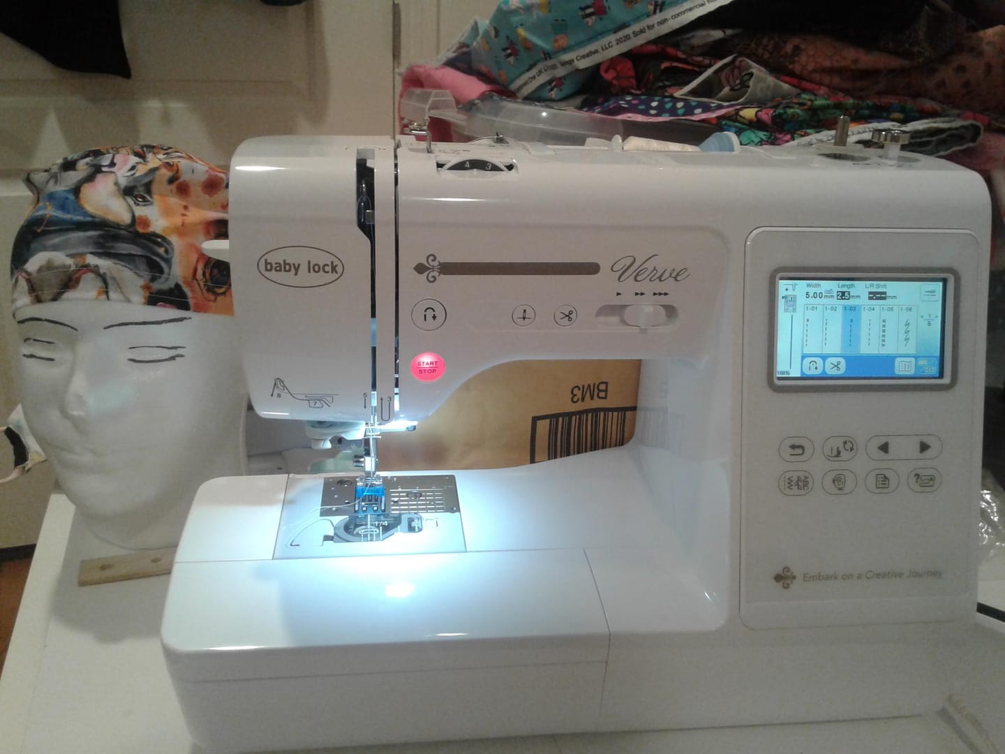 Customer photo review of Baby Lock Verve Sewing and Embroidery Machine