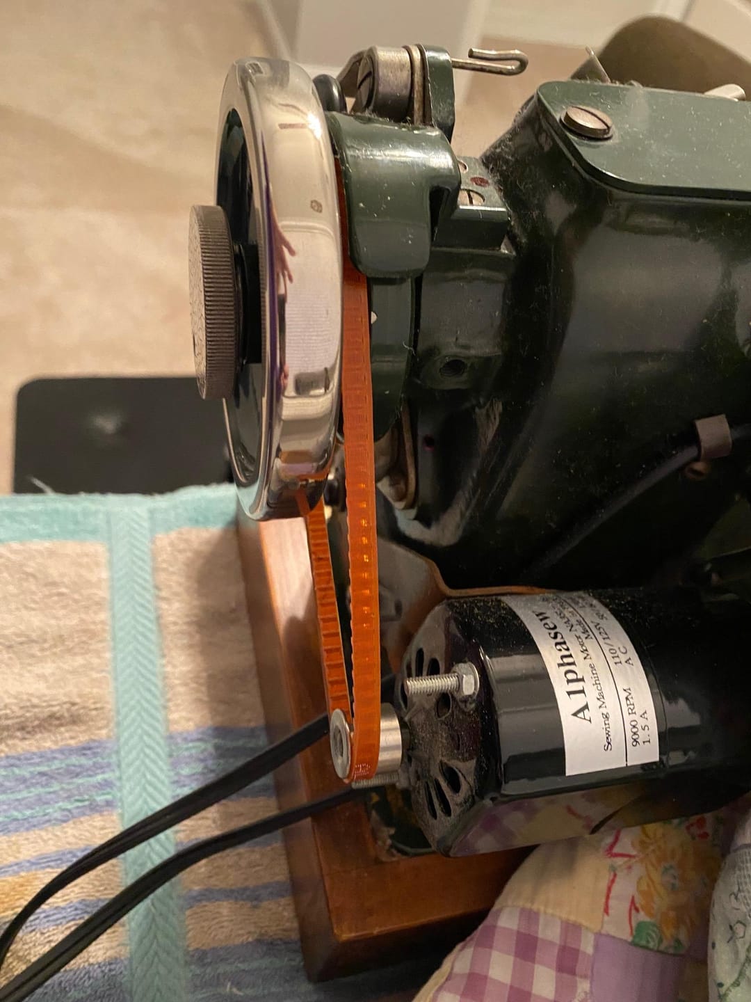 Customer photo review of Sewing Machine Lug Belt