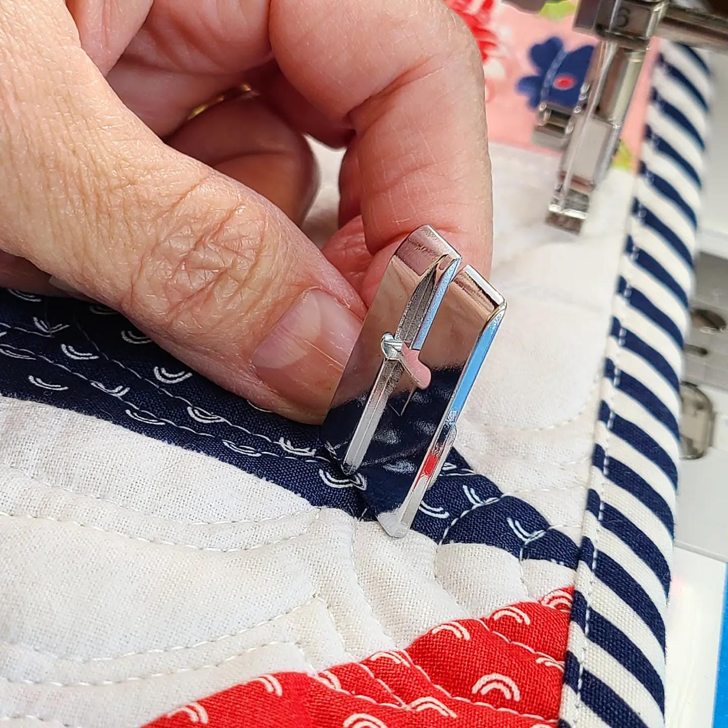 Customer photo review of Quilt Binding Foot, Babylock #BLSA-QBF