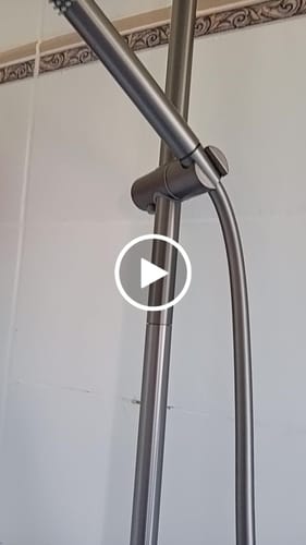 Customer video review of Colonne de douche gris brossé