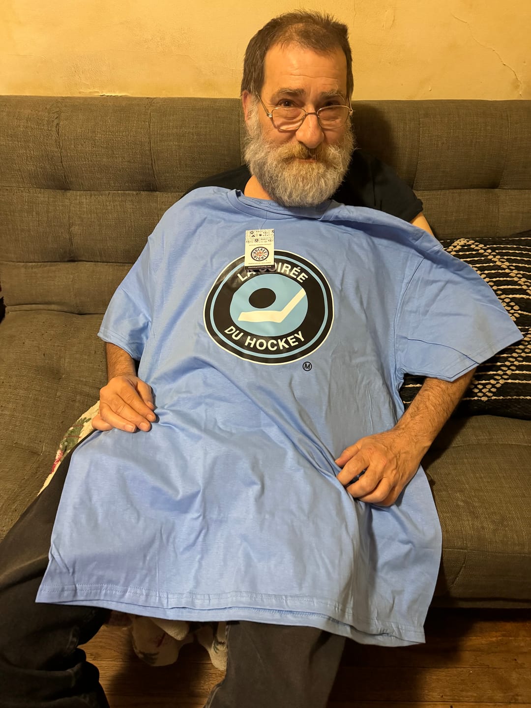 Customer photo review of Retro Hockey Night in Canada Mens T-shirt