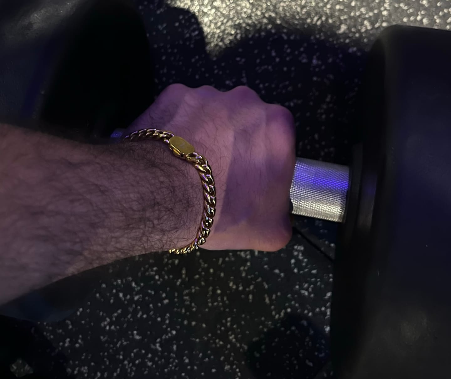 Customer photo review of Gold Bracelet for Men - 8 mm