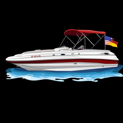 Customer photo review of Custom Digital Boat Artwork