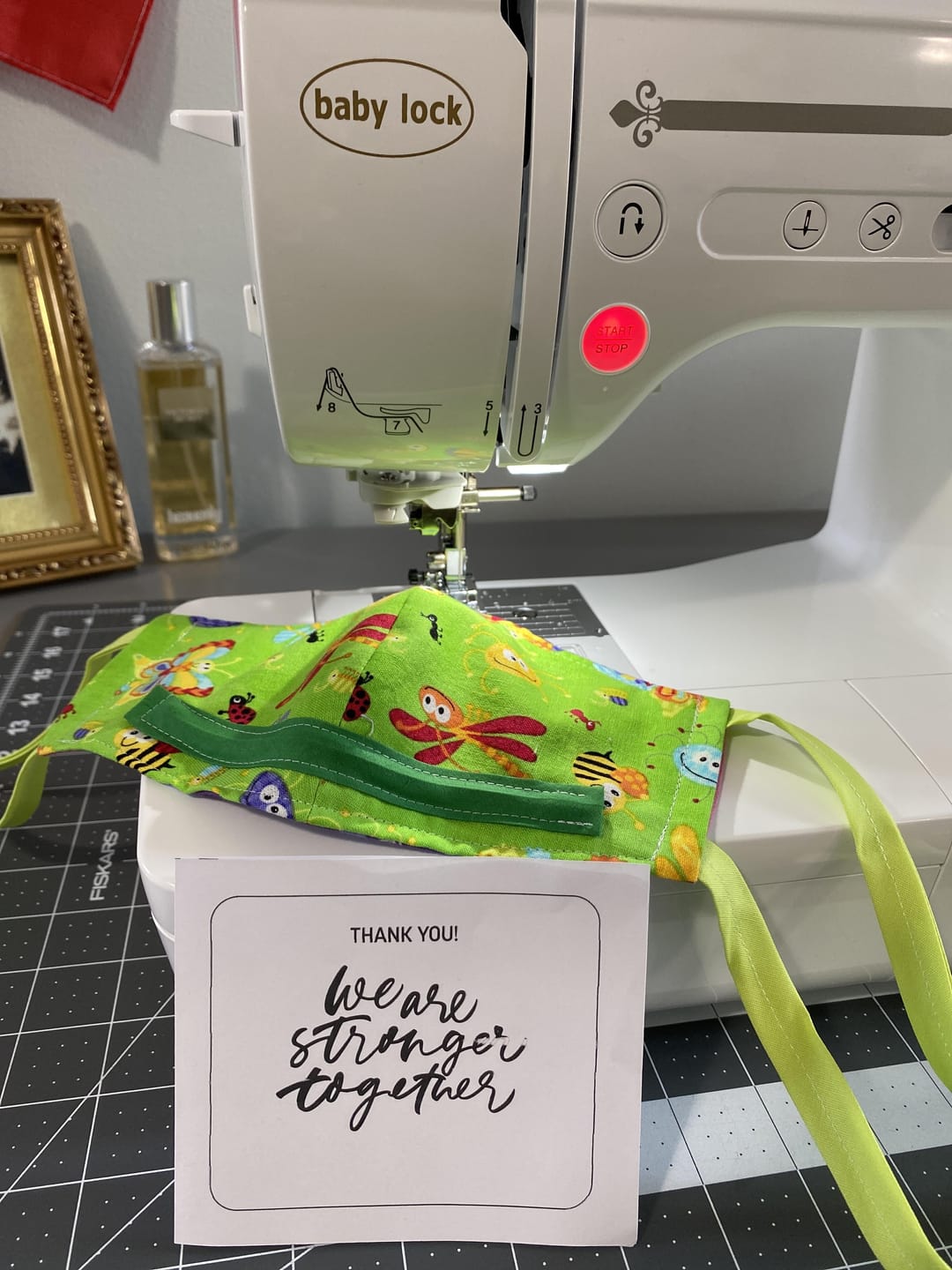 Customer photo review of Baby Lock Verve Sewing and Embroidery Machine