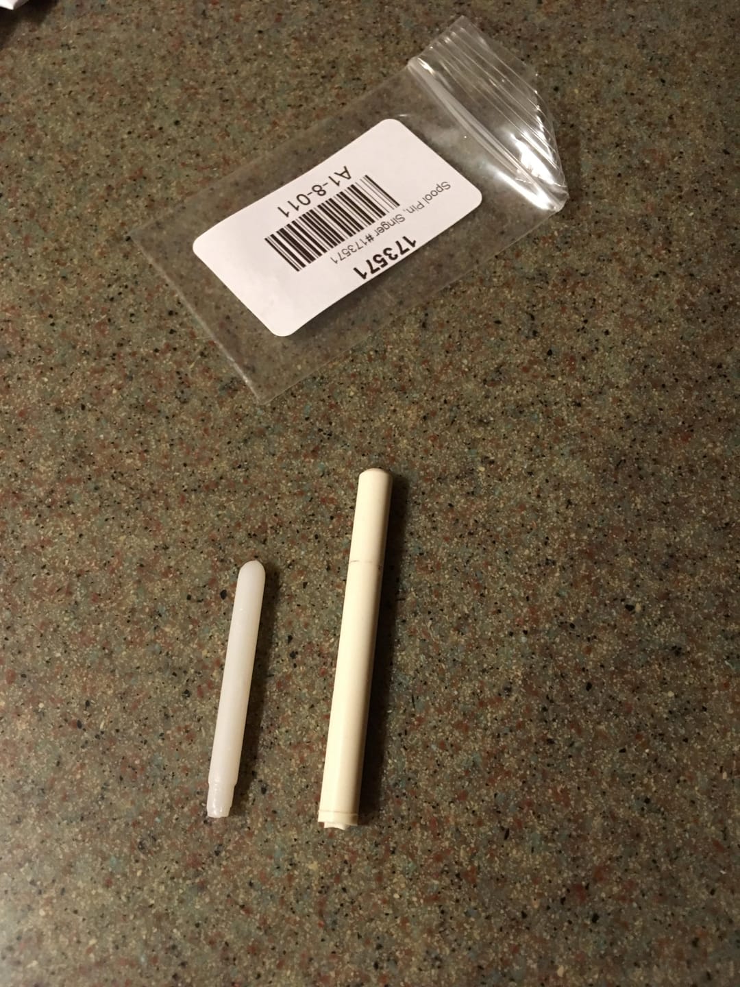 Customer photo review of Spool Pin, Singer #173571