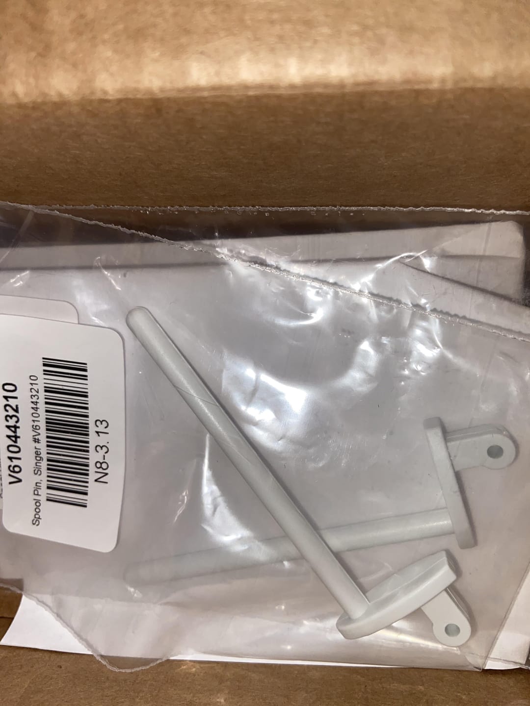 Customer photo review of Spool Pin, Singer #V610443210
